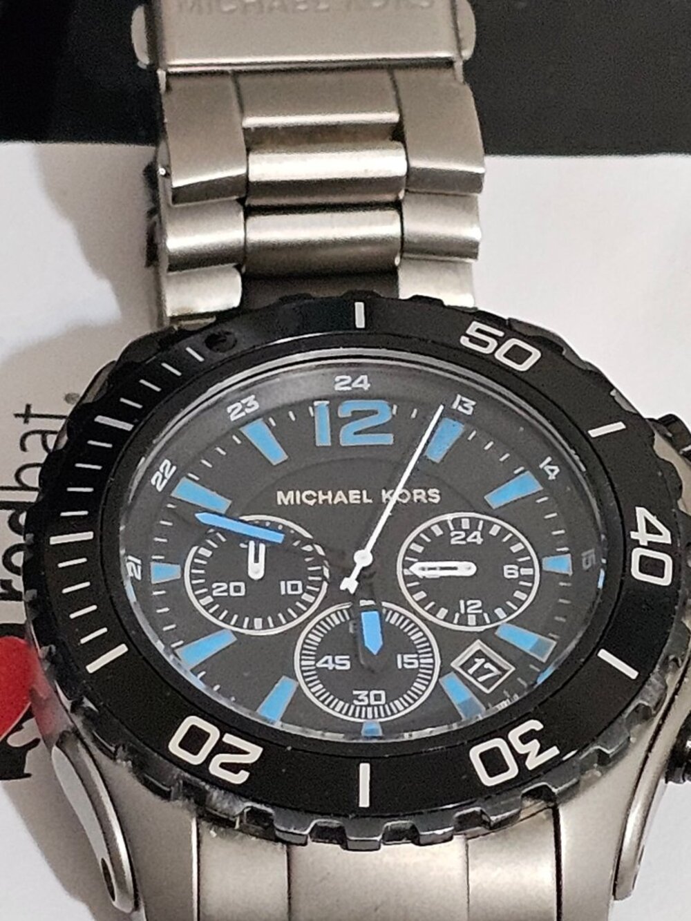 Michael Kors Drake Titanium Chrono mk-8231 MAKE AN OFFER !!!!